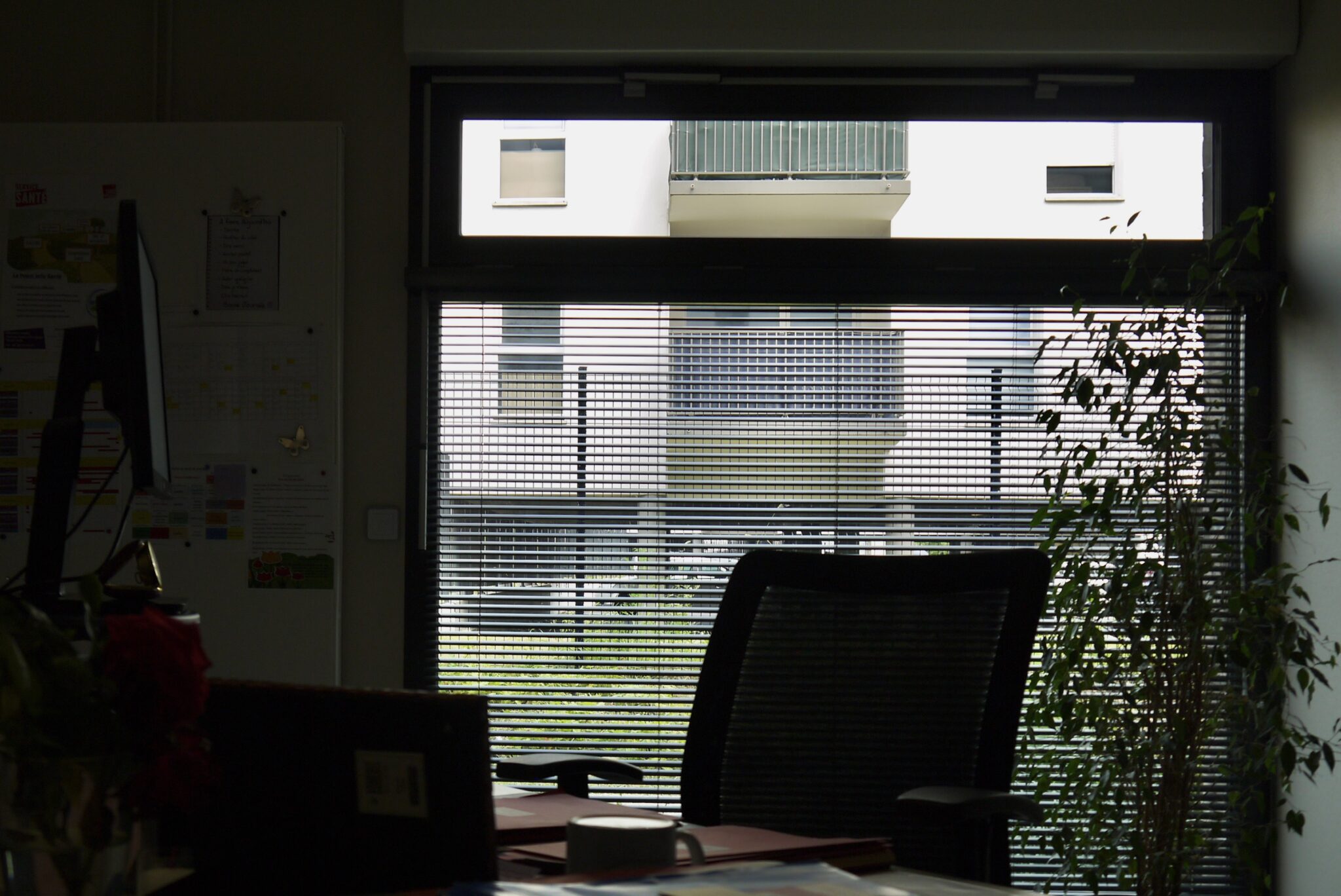 Stores Vénitiens aluminium bureau